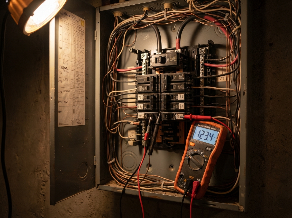 Residential electrical panel installation
